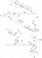 MECANISME DE SELECTION DE VITESSES pour KTM 790 DUKE L A2 orange de 2022