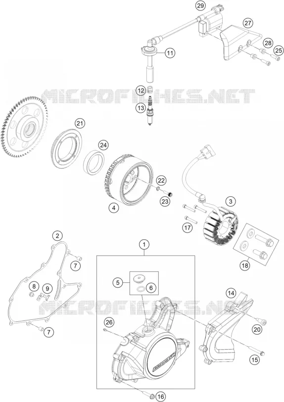 ALLUMAGE KTM MOTO 125 2022 DUKE  125 DUKE silver