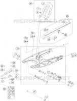 BRAS OSCILLANT  pour KTM 200 DUKE black no ABS de 2022