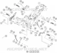 CADRE pour KTM 200 DUKE black no ABS de 2022