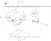 CYLINDRE pour KTM 200 DUKE black no ABS de 2022