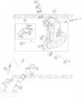 ECHAPPEMENT pour KTM 200 DUKE black no ABS de 2022