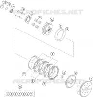 EMBRAYAGE pour KTM 200 DUKE black no ABS de 2022