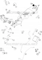 FAISCEAU ELECTRIQUE pour KTM 200 DUKE black no ABS de 2022