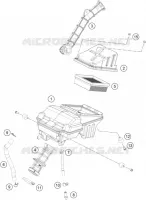 FILTRE A AIR pour KTM 200 DUKE black no ABS de 2022