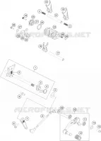 MECANISME DE SELECTION DE VITESSES pour KTM 200 DUKE black no ABS de 2022