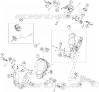 PHARE / FEU ARRIERE pour KTM 200 DUKE black no ABS de 2022