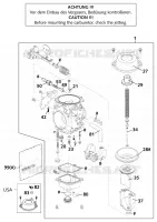 CARBURATEUR pour KTM 640 DUKE II LIME de 2001