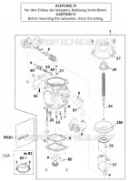 CARBURATEUR pour KTM 640 DUKE II LIME de 2001