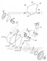 DEMARREUR ELECTRIQUE pour KTM 640 DUKE II LIME de 2001