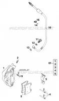 ETRIER DE FREIN AVANT pour KTM 640 DUKE II LIME de 2001