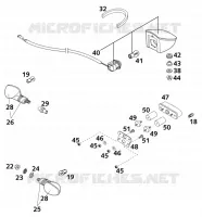 PHARE / FEU ARRIERE pour KTM 640 DUKE II LIME de 2001