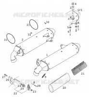 SILENCIEUX D'ECHAPPEMENT pour KTM 640 DUKE II LIME de 2001