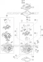 CULASSE pour KTM 250 DUKE silver no ABS de 2022