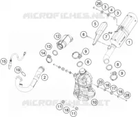 ECHAPPEMENT pour KTM 250 DUKE silver no ABS de 2022