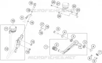 MAITRE CYLINDRE DE FREIN ARRIERE pour KTM 250 DUKE silver no ABS de 2022