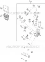 BOITIER PAPILLON INJECTION pour KTM RC 125 white de 2022