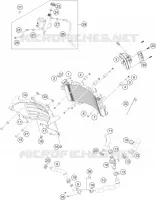 CIRCUIT DE REFROIDISSEMENT pour KTM RC 125 white de 2022