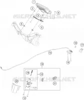 CONTACTEUR A CLE pour KTM RC 125 white de 2022
