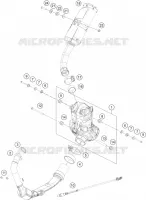 ECHAPPEMENT pour KTM RC 125 white de 2022