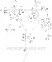 EVAPORATIVE CANISTER pour KTM RC 125 white de 2022