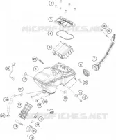 FILTRE A AIR pour KTM RC 125 white de 2022