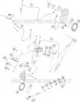 SYSTEME DE FREIN ABS pour KTM RC 125 white de 2022