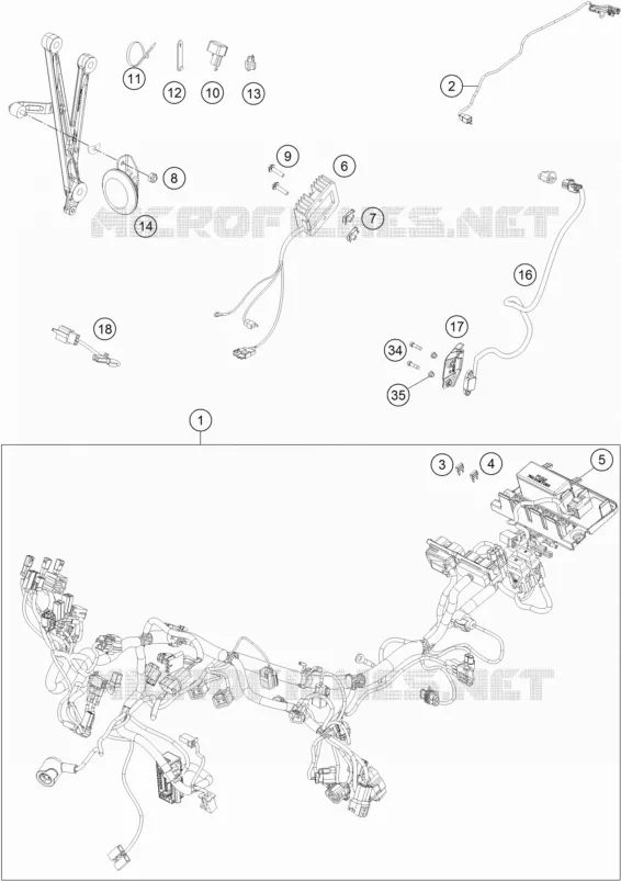 FAISCEAU ELECTRIQUE KTM MOTO 690 2022 SMC  690 SMC R