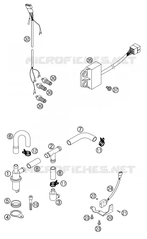 ELECTRONIC POWER CONTROL EPC KTM MOTO 640 2000 DUKE  640 DUKE II