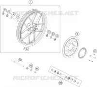 ROUE AVANT pour KTM 390 ADVENTURE black de 2022