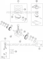 VILEBREQUIN / PISTON pour KTM 390 ADVENTURE black de 2022