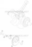 ARBRE D'EQUILIBRAGE pour KTM 1290 SUPER DUKE R black de 2023