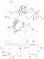 CARTER EMBRAYAGE pour KTM 1290 SUPER DUKE R black de 2023