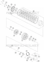 EMBRAYAGE pour KTM 1290 SUPER DUKE R black de 2023