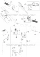 GUIDON / COMMANDES pour KTM 1290 SUPER DUKE R black de 2023