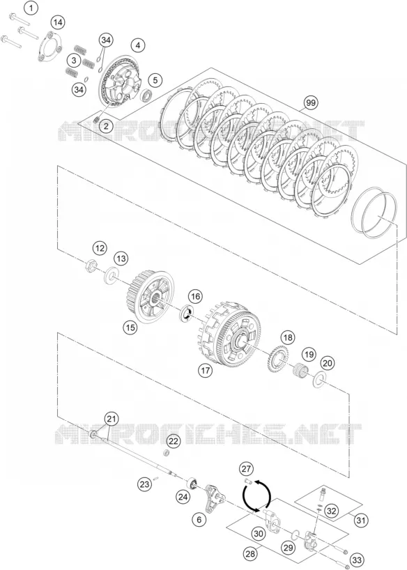 EMBRAYAGE KTM Moto 1290 2023 Super Duke  1290 SUPER DUKE R black