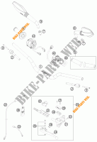 GUIDON / COMMANDES pour KTM 690 DUKE R ABS de 2013