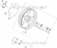 ROUE AVANT  125 ktm-moto 2024 Duke 15