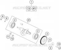 ARBRE D'EQUILIBRAGE pour KTM 250 DUKE black de 2023