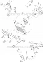 CIRCUIT DE REFROIDISSEMENT pour KTM 250 DUKE black de 2023