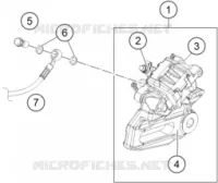 ETRIER DE FREIN AR pour KTM 250 DUKE black de 2023