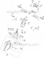 PHARE / FEU ARRIERE pour KTM 250 DUKE black de 2023