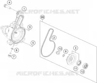 POMPE A EAU pour KTM 250 DUKE black de 2023