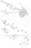 ROUE ARRIERE pour KTM 250 DUKE black de 2023