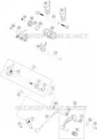 MECANISME DE SELECTION DE VITESSES pour KTM 390 DUKE black de 2023