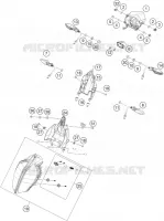 PHARE / FEU ARRIERE pour KTM 390 DUKE black de 2023