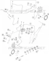 ABS pour KTM RC 125 GP orange de 2023