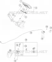 CONTACTEUR A CLE pour KTM RC 125 GP orange de 2023