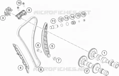 DISTRIBUTION KTM Moto 890 2023 SMT  890 SMT