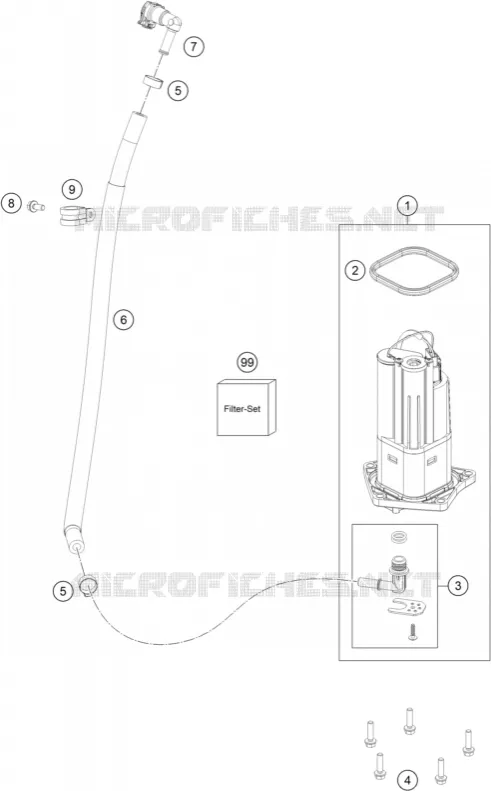 POMPE A ESSENCE KTM Moto 890 2024 Adventure  890 ADVENTURE R